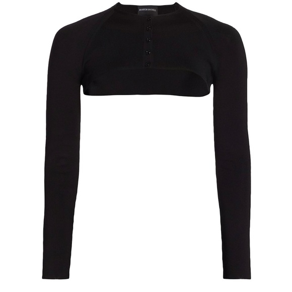 Brandon Maxwell Black Bustier Dress XS - Picture 8 of 12